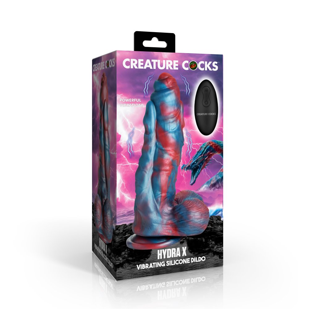 Hydra X Vibrating Silicone Dildo Adult Sex Toy