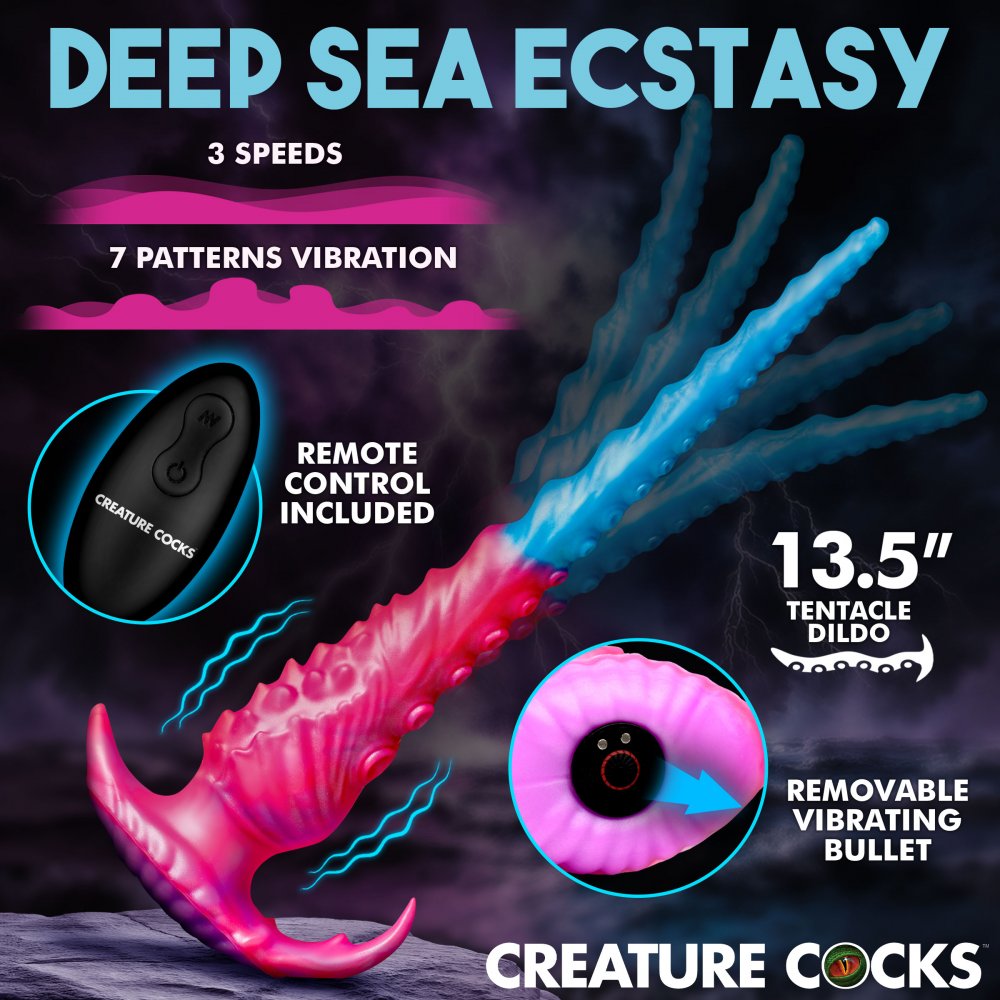 Creature Cocks Vibropus Vibrating Silicone Dildo Fantasy Adult Sex Toy