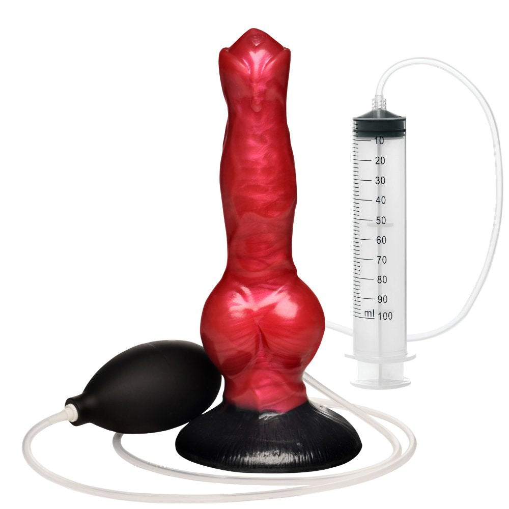 Hell Hound Squirting Silicone Dildo Adult Sex Toy