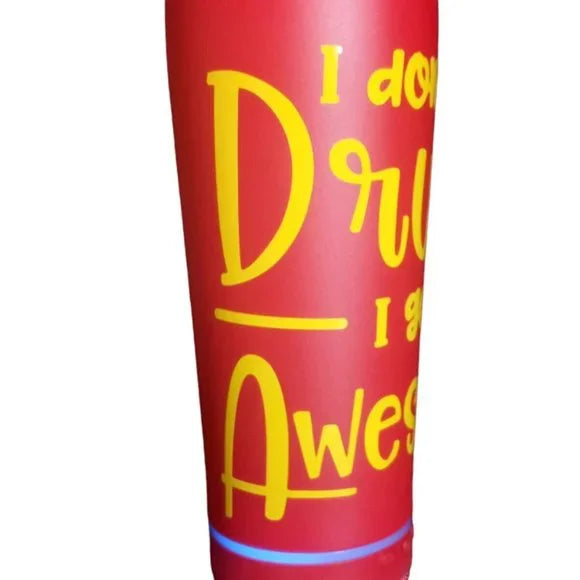 Bluetooth Speaker Tumbler Red 17oz I don't get drunk I get awesome Personalized