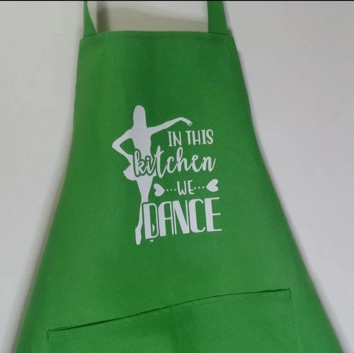 Green Apron for women With Pockets One Sizes