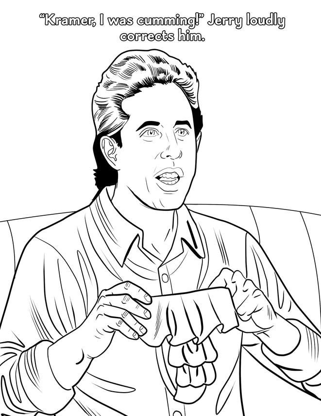 Sexfeld Porn Parody Coloring Book Erotic Fantasy Fetiche Adult Entertainment
