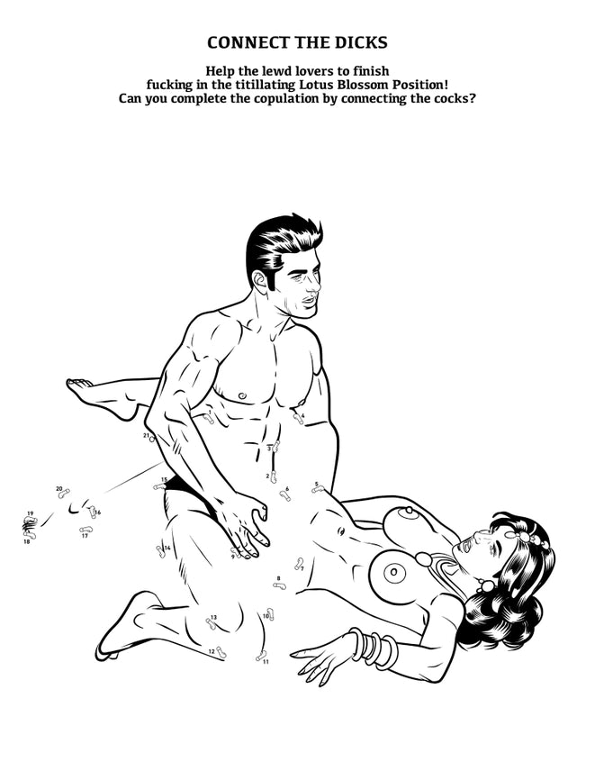 Kama Sutra Activity Coloring Book Erotic Adult  Novelty Gift Sexual Trend New 24 Pages