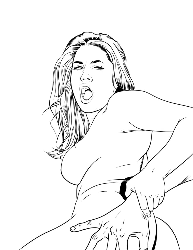 Ultimately Enjoyable & Fun Adult Couple The Anal Sex Coloring Book, New