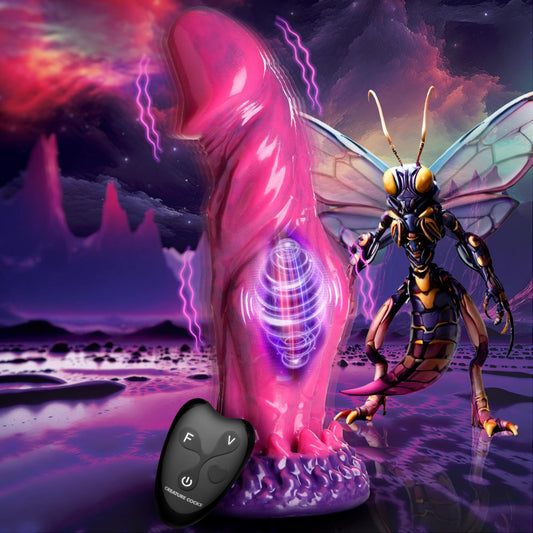 Creature Cocks: Xenox Vibrating Silicone Dildo with Remote Adult Sex toy