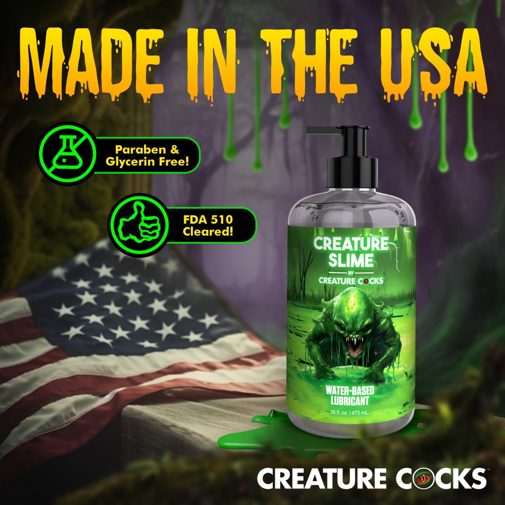 Creature Cocks Creature Slime Water-Based Lubricant 16 oz - Personal Lube