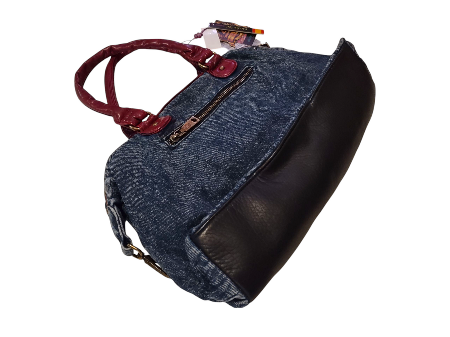 HOLLYWOOD DRIVE WASHED DENIM HANDBAG