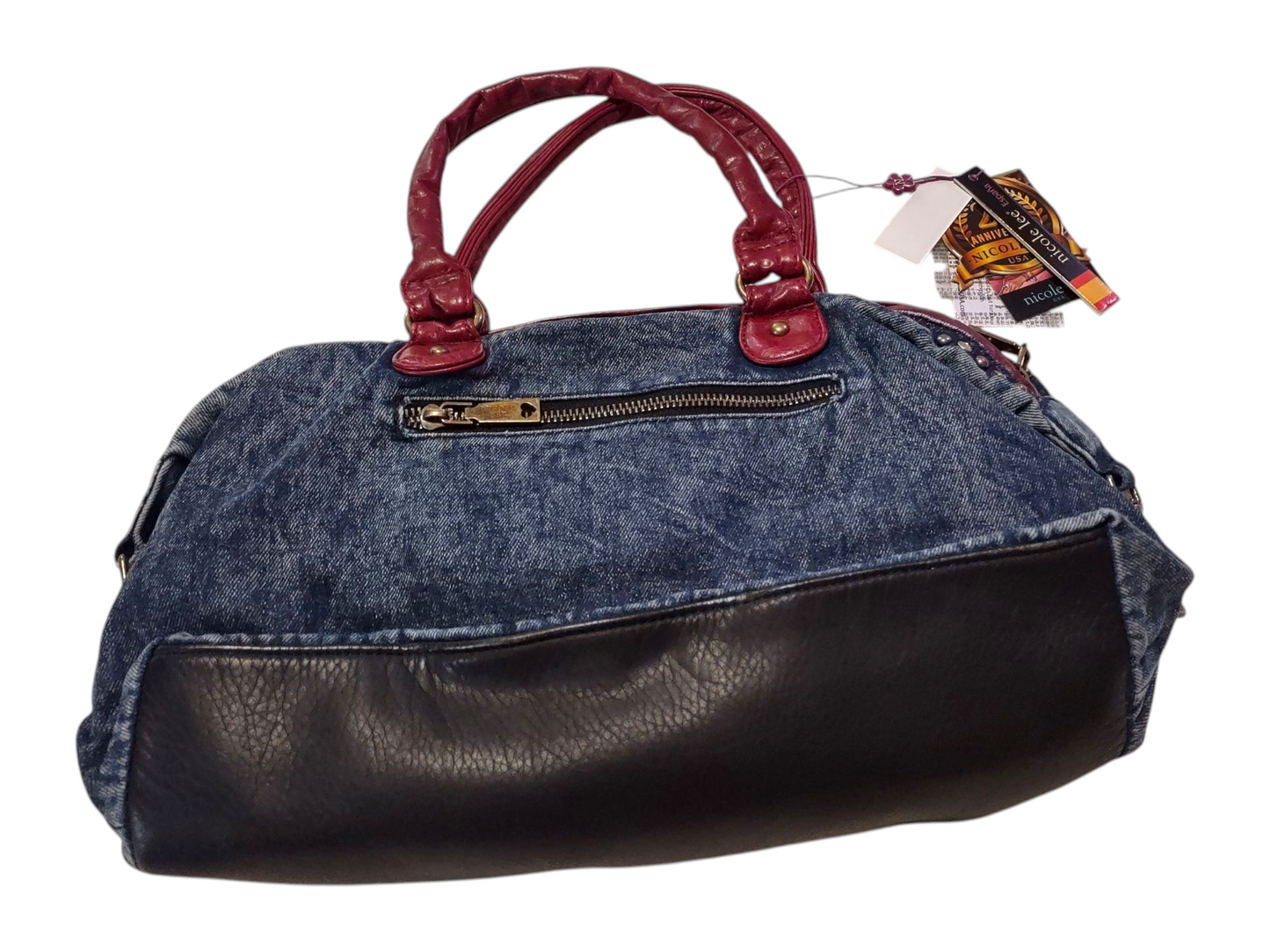 HOLLYWOOD DRIVE WASHED DENIM HANDBAG