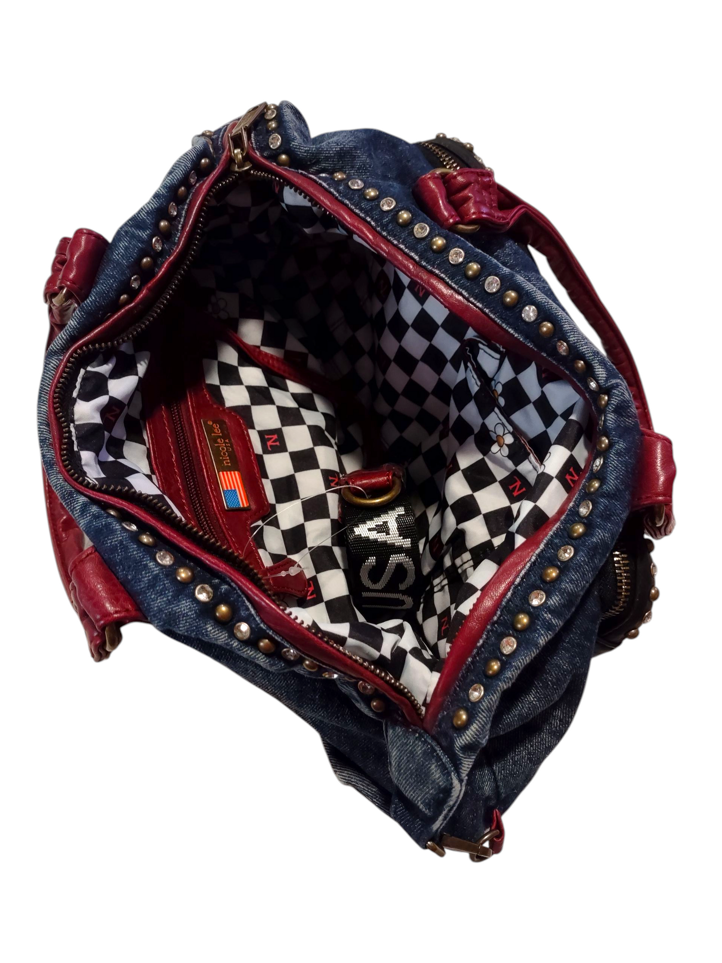 HOLLYWOOD DRIVE WASHED DENIM HANDBAG